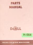 DoAll-Doall C-55, C-56 C-57 C-58, Band Saw, Operations and Maintenance Manual 1954-C-58-05